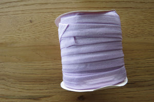 10m Pale Lilac Fold over elastic foldover FOE 15mm